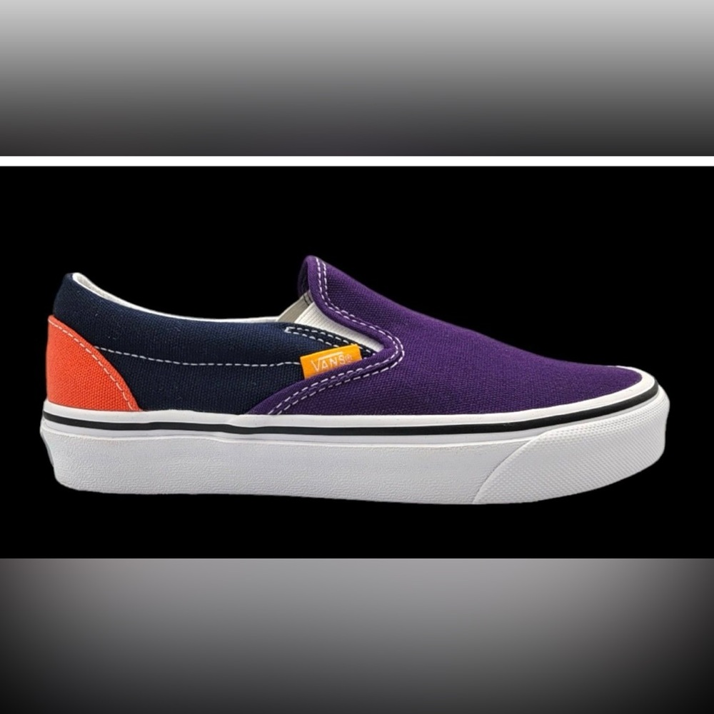 •VANS•NWT VOLIET/INDIGO MIX & MATCH OLD SKOOL SLIP ON SNEAKERS 9.5/W (UNISEX)